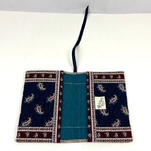 Vera Bradley Retired Rare Navy Paisley Book Cover Bible 100% Cotton READ
